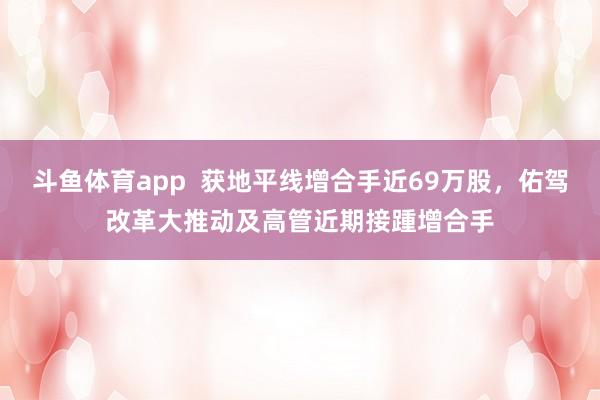 斗鱼体育app  获地平线增合手近69万股，佑驾改革大推动及高管近期接踵增合手