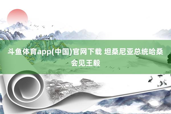 斗鱼体育app(中国)官网下载 坦桑尼亚总统哈桑会见王毅