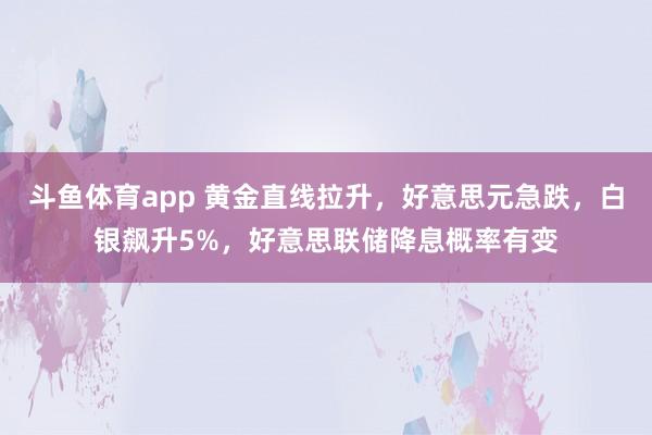 斗鱼体育app 黄金直线拉升，好意思元急跌，白银飙升5%，好意思联储降息概率有变