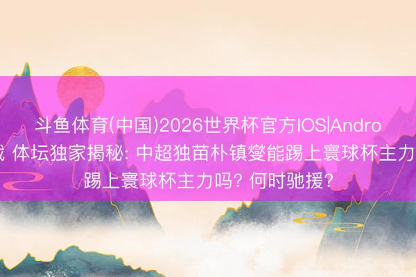 斗鱼体育(中国)2026世界杯官方IOS|Android手机app下载 体坛独家揭秘: 中超独苗朴镇燮能踢上寰球杯主力吗? 何时驰援?